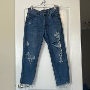 Old Navy High Rise Slouchy Straight Leg Jeans Size 8